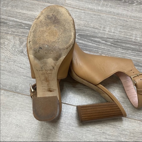 Kate Spade Ingrada leather slingback block heel - Picture 3 of 9